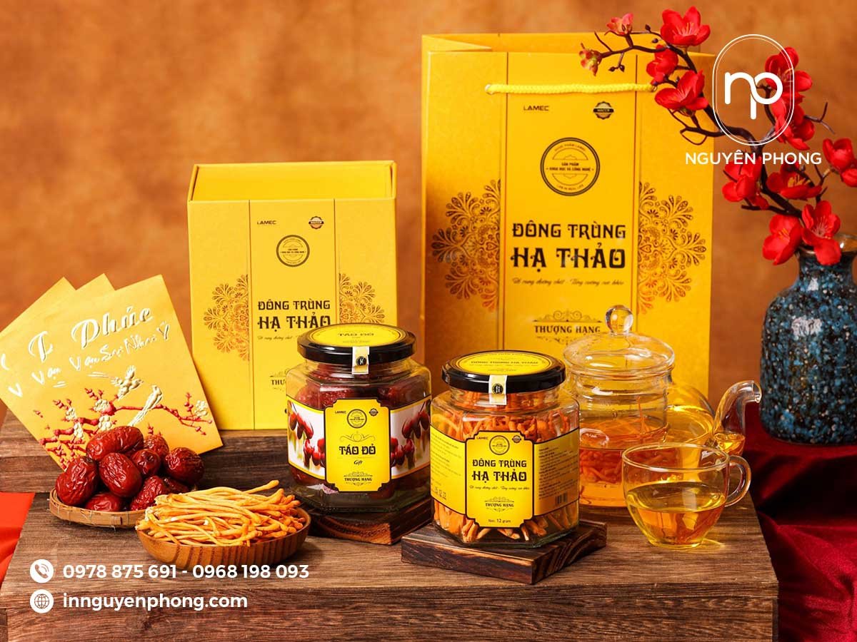 In Hộp Đông Trùng Hạ Thảo: Bao Bì Khẳng Định Giá Trị Tinh Hoa